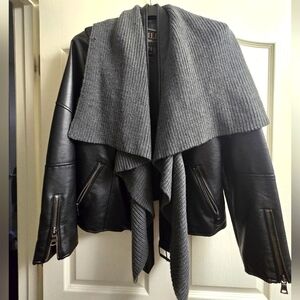 Faux leather jacket
